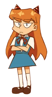😕 Asuka Langley Sohryu Neon Genesis Evangelion Anime, Dibujos animados, Chica, Personaje, Evangelion, Asuka, Manga telegram sticker