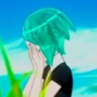 🙈 Phosphophyllite Land of the Lustrous anime, crying, sad, phosphophyllite, land of the lustrous telegram sticker