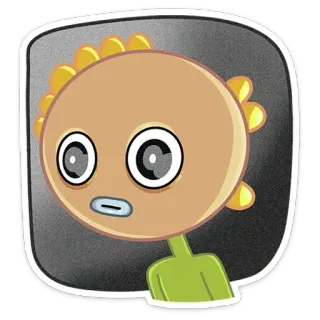 ☹️ dibujo animado, personaje, sticker, ilustración, diseño whatsapp sticker