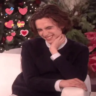 ❤️ мужчина, сердца, человек, счастливый, улыбающийся, в помещении whatsapp sticker
