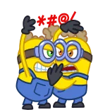 🥊 Minions Despicable Me angry whatsapp sticker