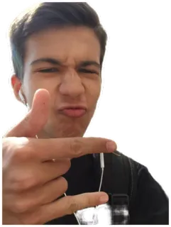 😎 жест, человек, оскорбительный whatsapp sticker