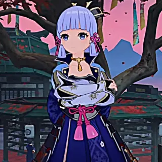 ❄️ Ayaka Genshin Impact anime, genshin impact, ayaka, video game, karakter, gadis, imut telegram sticker