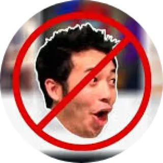 🚫 Emote, Meme, Banido, Proibido whatsapp sticker
