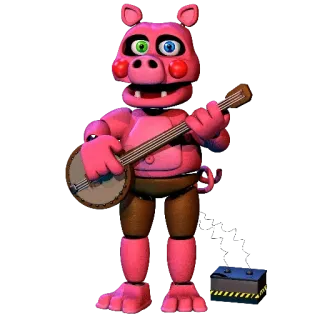 🌟 Happy Frog Five Nights at Freddy's FNAF, Five Nights at Freddy's, Happy Frog, animatronic, video game, horror telegram sticker