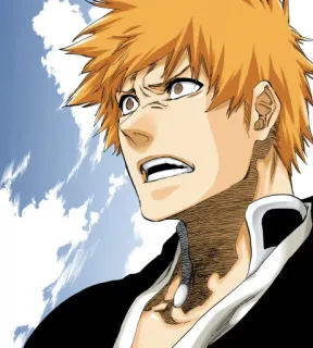😨 Ichigo Kurosaki Bleach Ichigo, Anime, Manga, Bleach, Kurosaki telegram sticker