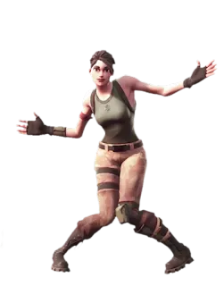 👏 personnage, femme, fortnite, jeu telegram sticker