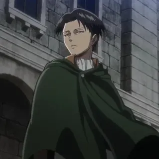 🔗 Levi Ackerman Attack on Titan Levi Ackerman, Atak Tytanów, Anime, Postać, Manga, Żołnierz telegram sticker