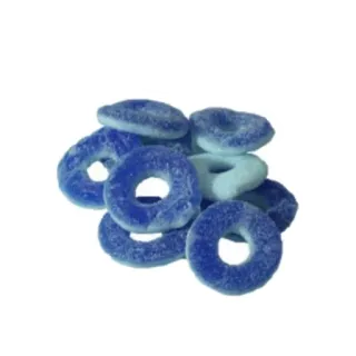 🍢 caramella, dolci, anelli blu, gommose, cibo telegram sticker