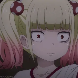 👻 Anime, Garota, Maria Chiquinha, cabelo loiro, Desenho animado telegram sticker