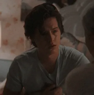 ☹️ Jughead Jones Riverdale serial TV, dramat młodzieżowy, Jughead, Riverdale, Cole Sprouse telegram sticker