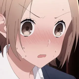 🎭 Anime, Mädchen, Schweiß, Verlegen, Süß, Manga telegram sticker