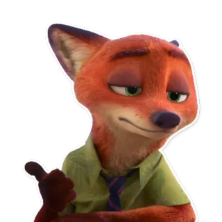 😒 Nick Wilde Zootopia zorro, dibujos animados, animal, personaje, zootrópolis, nick wilde, disney telegram sticker