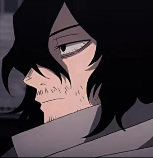 😅 Shota Aizawa My Hero Academia Anime, Manga, Héros, Professeur, Shota Aizawa, My Hero Academia, Personnage, Aizawa telegram sticker