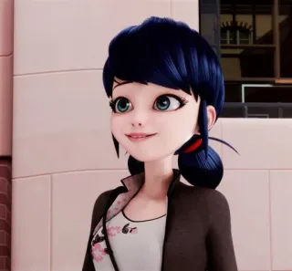 😅 Marinette Dupain-Cheng Miraculous: Tales of Ladybug & Cat Noir Marinette, Miraculous Ladybug, Dibujos animados, Animado, Chica telegram sticker