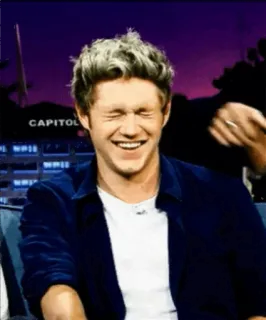 💫 Niall Horan 유명인, 가수, 사람, 미소, 행복 telegram sticker