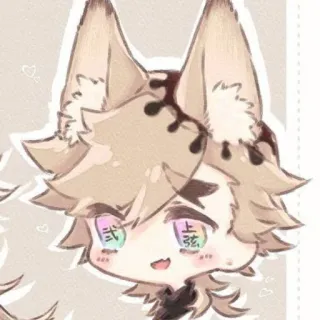 🐱 弐上弦 Anime, Personaje, Japonés, Adhesivo, Lindo, Ilustración, Manga telegram sticker
