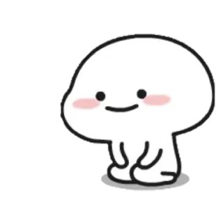 ☁ niedlich, minimalistisch, Cartoon, Figur, einfach, fröhlich telegram sticker