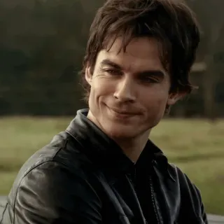 🎭 Damon Salvatore The Vampire Diaries tv show, character, portrait, actor, person, male telegram sticker