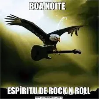 🌃 BOA NOITE
ESPÍRITU DE ROCK N ROLL นกอินทรี, กีตาร์, ร็อกแอนด์โรล, กลางคืน, คำทักทาย telegram sticker