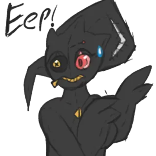 😱 Eepl 生物, 角色, 卡通, 幻想, 怪异, 怪物 telegram sticker