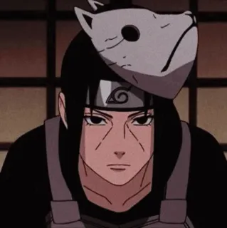 🎼 Itachi Uchiha Naruto Аниме, Наруто, Итачи Учиха, Ниндзя, Маска, Персонаж telegram sticker