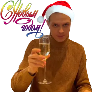 🎅 С Новым годом! nowy rok, święto, rosyjski, wakacje, impreza, pozdrowienie telegram sticker