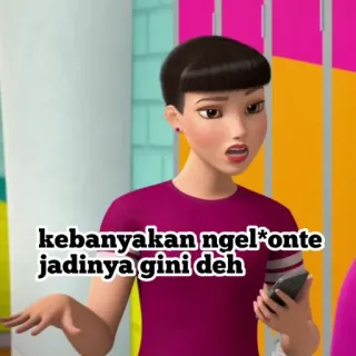 💗 kebanyakan ngel*onte jadinya gini deh telegram sticker