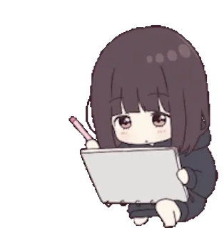 🆗 Anime, Ragazza, Carina, Disegno, Arte, Kawaii telegram sticker