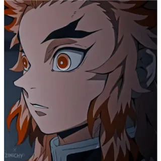 💥 Kyojuro Rengoku Demon Slayer Anime, Demon Slayer, Rengoku, Kyojuro Rengoku, Personnage whatsapp sticker