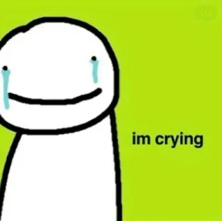 😭 im crying pleurer, triste, emoji, mème whatsapp sticker
