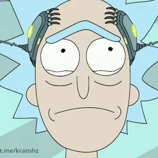 😢 Rick Sanchez Rick and Morty Rick Sanchez, Rick et Morty, dessin animé, drôle, animé telegram sticker