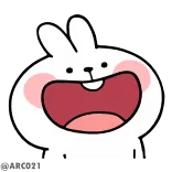 🤣 coniglio, cartone animato, carino, animale, coniglietto, divertente whatsapp sticker
