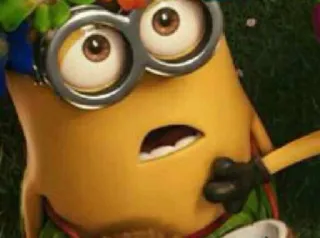 😳 Minion Despicable Me minion, desenho animado, engraçado, fofo whatsapp sticker
