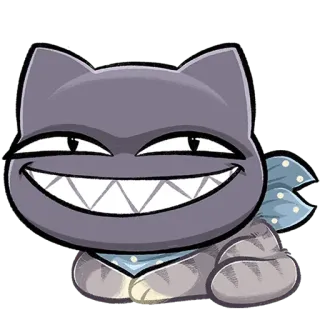 😈 고양이, 동물, 만화, 스티커, 귀여운, 애완 동물, 미소, 미소 telegram sticker