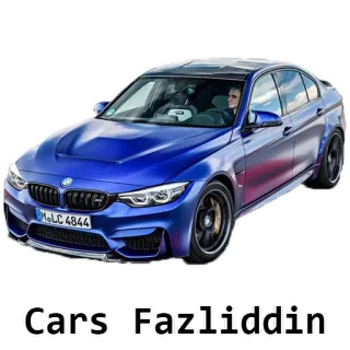 🚔 Cars Fazliddin samochód, bmw, pojazd, transport, auto telegram sticker