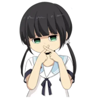 ❌ Anime, Mädchen, Charakter, Süß, Sticker telegram sticker