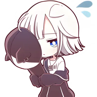 😪 Chibi, Anime, Dễ thương, Kawaii, Hoạt hình, Sticker, Manga, Minh họa telegram sticker
