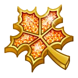 ๐ maple leaf, autumn, gold, sparkle, nature, leaf whatsapp sticker