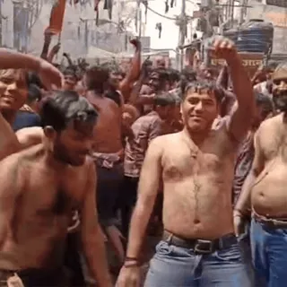 π festival, people, celebration, India telegram sticker