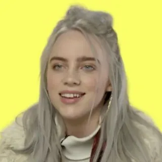 💧 Billie Eilish Billie Eilish, นักร้อง, คนดัง, เพลง telegram sticker