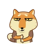 👏 狗, 柴犬, 表情, 可爱, 卡通, 动物 telegram sticker
