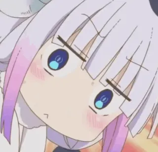 🍥 Kanna Kamui Miss Kobayashi's Dragon Maid Anime, Niedlich, Kanna, Drache, Manga, Kawaii whatsapp sticker