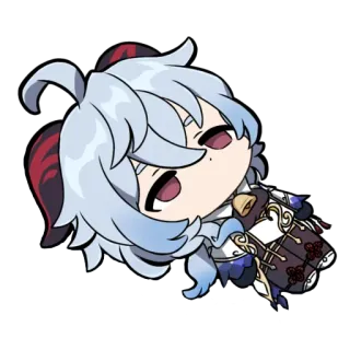 😶 Ganyu Genshin Impact Anime, Juego, Genshin Impact, Ganyu, Lindo, Chibi telegram sticker