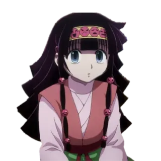 👀 Alluka Zoldyck Hunter x Hunter anime, hunter x hunter, alluka zoldyck, cute, anime girl telegram sticker