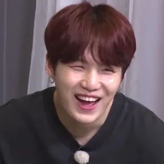 🦚 Suga Suga, BTS, K-Pop, Min Yoongi, singer, idol, celebrity, smiling telegram sticker