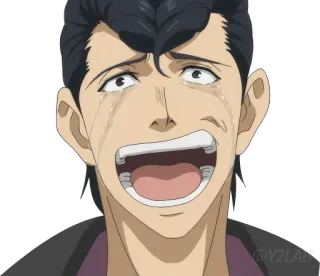 😭 anime, chorando, triste, emocional, mangá, expressão telegram sticker