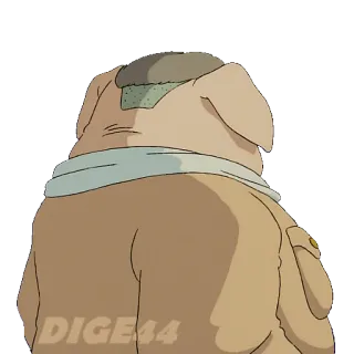 😒 DIGE44 cerdo, anime, dibujos animados, pegatina telegram sticker