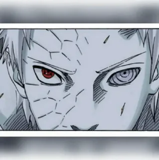 ⚫️ Obito Uchiha Naruto Anime, Manga, Sharingan, Rinnegan, Ninja telegram sticker