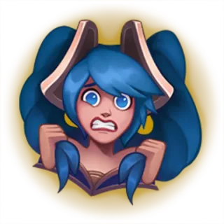 😲 Sona League of Legends League of Legends, Sona, Emote, Sticker, Gaming telegram sticker